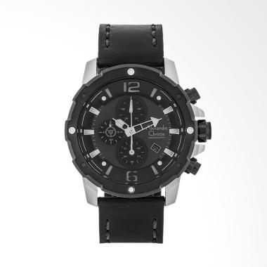 Alexandre Christie Chronograph Jam Tangan Pria [AC 6410 MC] Black Silver