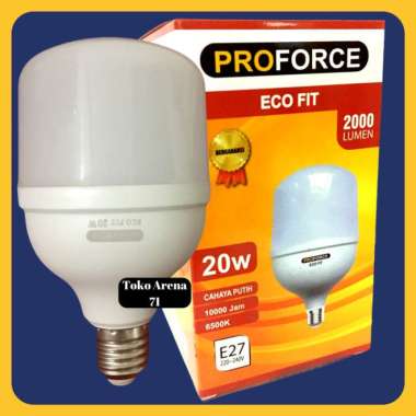 PROFORCE ECO FIT Lampu LED 20W 20 Watt SNI Resmi Hemat Energi Cahaya Lampu Putih