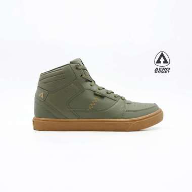 Aerostreet 36-45 Hoops Army Gum - Sepatu Sneakers Casual Pria Wanita Aero Street 21JJ10 38