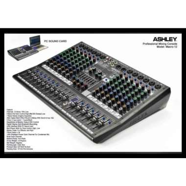 Mixer ASHLEY MACRO 12 / MACRO12 12 CHANNEL ORIGINAL ASHLEY