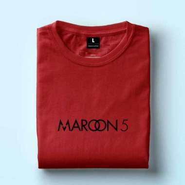 SUPERTEE FASHION PRIA PAKAIAN KAOS POLO PRIA MAROON 5 MERAH XXL