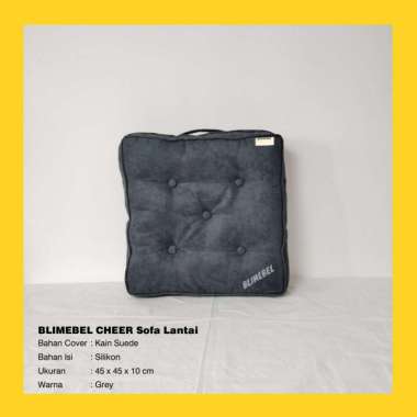BLIMEBEL CHEER Sofa Lantai / Alas Duduk Lantai / Floor Sofa Grey