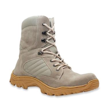 Cut Engineer Zipper Taktical High Safety Iron Sepatu Boots Pria