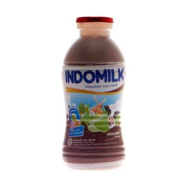 Promo Harga Indomilk Susu Cair Botol Cokelat 190 ml - Blibli