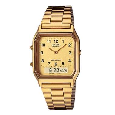 CASIO ORIGINAL - CASIO AQ-230GA-9BMQ - JAM TANGAN PRIA JAM PRIA - STAINLESS CASIO AQ-230GA-9B AQ 230