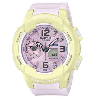 CASIO ORIGINAL - CASIO BABY-G BGA-230PC-9BDR - JAM TANGAN WANITA JAM WANITA - RUBBER BABYG BABY G CA