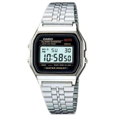 CASIO ORIGINAL - CASIO A-159W-N1DF - JAM TANGAN PRIA JAM PRIA - STAINLESS CASIO A-159W-N1 A 159W N1