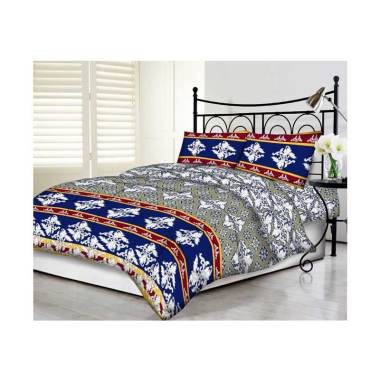 Tommony Blue Safir Set Sprei King Multi