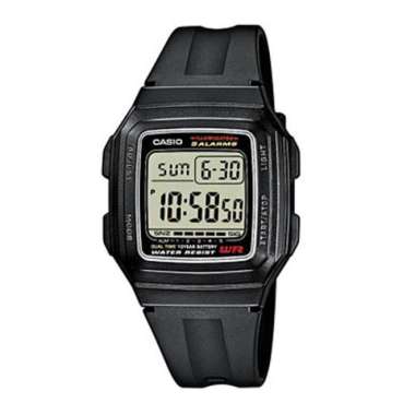 CASIO ORIGINAL - CASIO F-201WA-1AEF - JAM TANGAN PRIA JAM PRIA - RUBBER CASIO F-201WA-1A F 201WA 1A