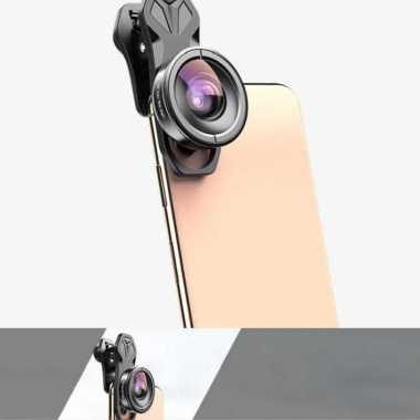 APEXEL Lensa Kamera Smartphone Universal Clip 170 Wide Angle Lens Hitam