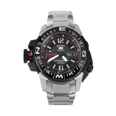 SEIKO 5 Automatic 23 Jewels Jam Tangan Pria [SKZ229K1] Black Silver