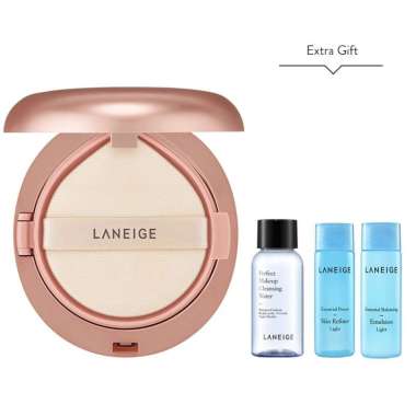 Laneige Layering Cover Cushion N21 (OL21) Beige - BB Cushion Ringan Full Coverage -Cushion Glowing M
