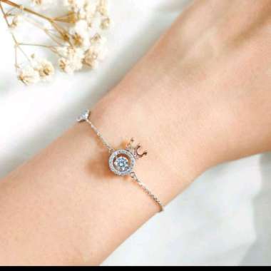 Gelang Wanita Model Dancing Stone Elegant Real Gold