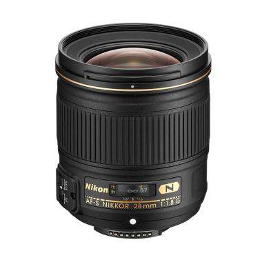 Nikon AF-S 28mm f/1.8G Lensa Kamera Black
