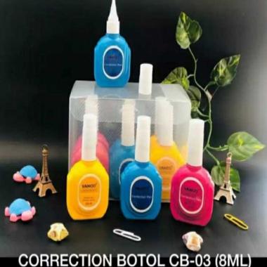 TIP EX BOTOL CORRECTION PEN ISI 8ML kuning