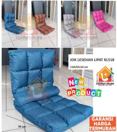 Kursi Lantai / Kursi Lipat / Sofa Lantai / Sofa Lesehan KL518 Brown