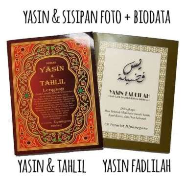 [YSC] BUKU YASIN Soft Cover Fadlilah Souvenir Tahlilan 40 Harian Murah Foto Nama