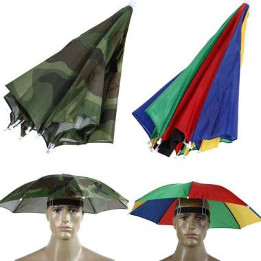 Topi Payung Umbrella Hat topi payung mancing topi hujan