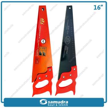 ATS Gergaji Tangan 16" Gagang Plastik Gorok Potong Kayu Triplek Saw