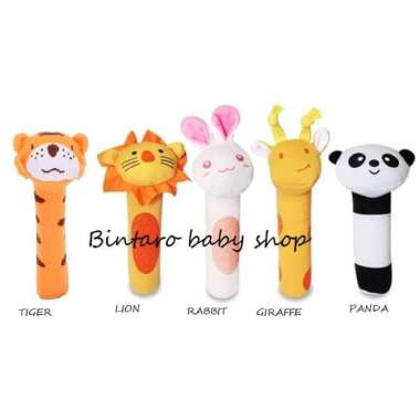 MAINAN BAYI BONEKA TANGAN / RATTLE STICK / BONEKA BUNYI