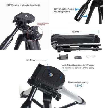 COSTA CT-6218 Tripod Kamera Remote Bluetooth Wireless + Holder HP