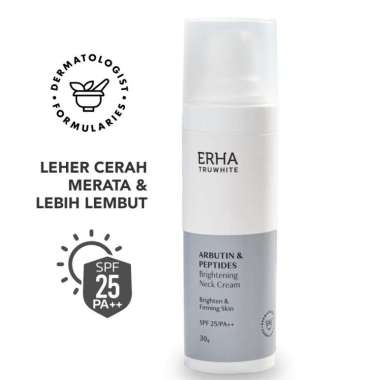 ERHA Truwhite Brightening Neck Cream SPF25/PA++ 30g - Cream Pencerah Leher ERHA - Krim Leher Hitam -