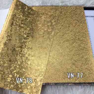 WALLPAPER DINDING GOLD POLOS TEKSTUR MEWAH VENETIAN