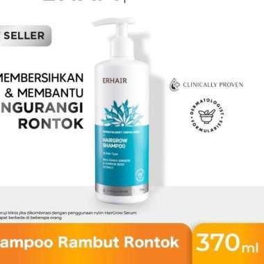 ERHAIR Hairgrow Shampoo 370ml - Shampo Rambut Rontok ERHA - Shampoo Penumbuh Rambut Cepat - Shampoo