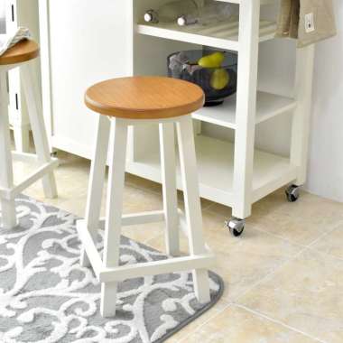 Livien Kursi Bangku Kayu Stool Bar Maple