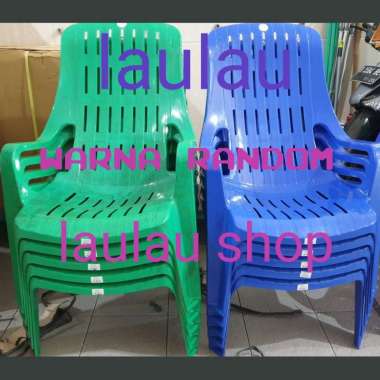 Kursi Santai Atari Green Leaf 9951 Plastik Bangku Sender Taman Teras Kualitas Shinpo Lion Star