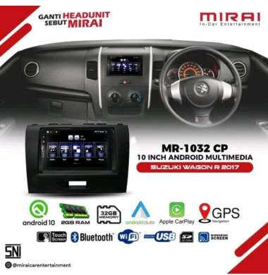 DOUBLEDIN ANDROID 10 INCH MIRAI 1032 CP OEM SUZUKI WAGON R 2017