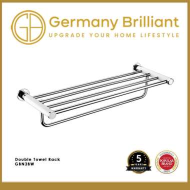 Germany Brilliant Gantungan Baju / Rak Gantungan Baju / Gantungan Baju Dinding / Double Towel Rack G
