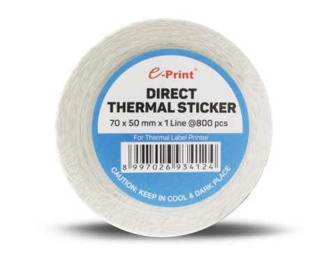 e-Print Direct Thermal Sticker Label Barcode 70 x50 mm