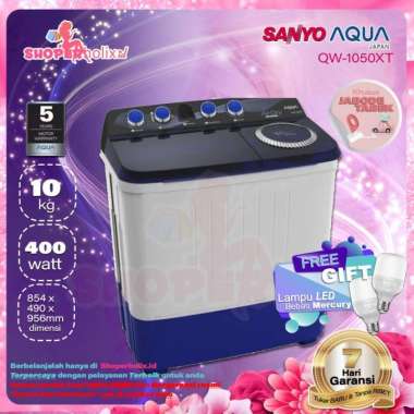 Mesin cuci AQUA JAPAN 1050XT JABODETABEK biru