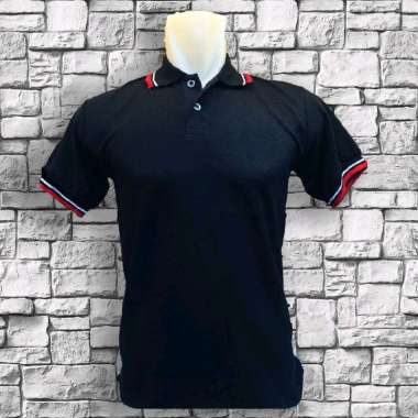 Kaos kerah biru muda L