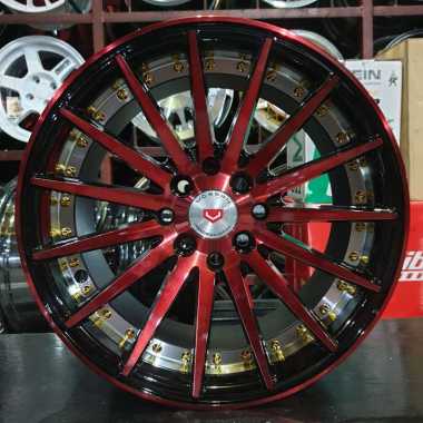 Velg R/Ring 15 R15 Vossen VPS Jari Jari Avanza Mobilio Livina Sedan red