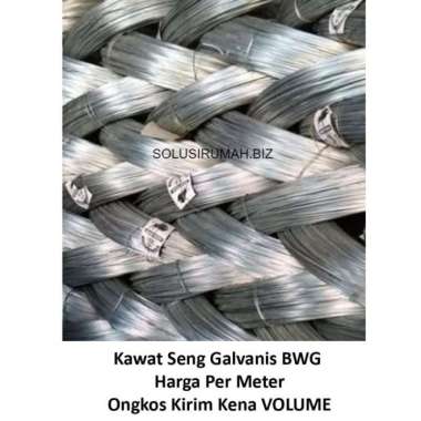 Kawat Seng Galvanis BWG 20 - 0.9 mm Harga Per Meter Kawat Tali Licin
