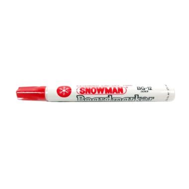 Snowman BG-12 Whiteboard Spidol Merah
