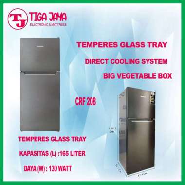 CHANGHONG CRF 208 KULKAS 2 PINTU KULKAS CHANGHONG CRF KULKAS 208