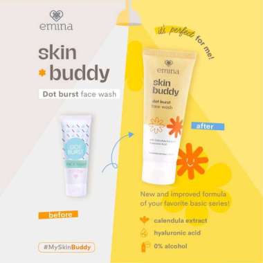 Emina Skin Buddy Dot Burst sabun cuci muka emina kemasan baru terlaris