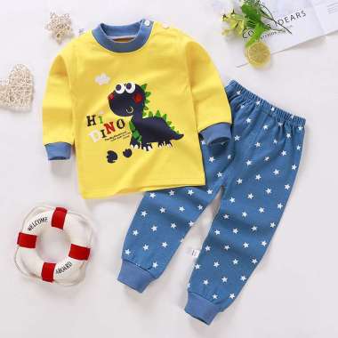 Setelan Piyama Anak 1-5 Tahun (FRP52) 80 Hi Dino