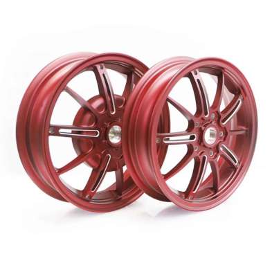Velg Borske Drag Marus Aluminium Alloy Depan Belakang Vespa Sprint Primavera LX S LXV Merah