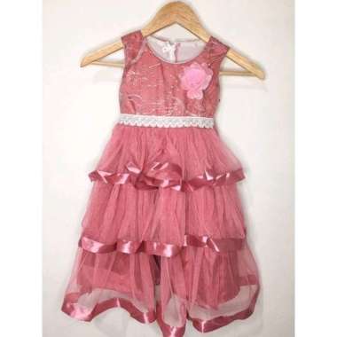 Dress Baju Anak Gaun Pesta Anak Dress Anak Perempuan dengan Renda dress pesta anak baju anak cewek 7