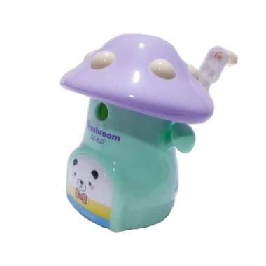 SERUTAN PENCIL MEJA / RAUTAN PENCIL / PENCIL SHARPENER KARAKTER JAMUR / MUSHROOM LUCU SZ-827 UNGU