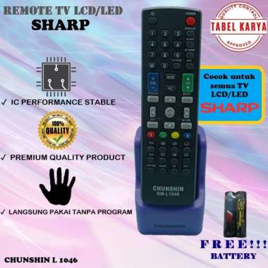 REMOTE REMOT TV LCD LED SHARP AQUOS 32"INCH MULTI UNIVERSAL