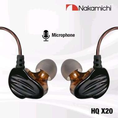 Nakamichi HQ X20 In Ear Monitor with Mic Original Earphone Dual Driver