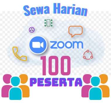 Sewa Zoom Meeting Pro Harian 100 Peserta 3 Jam