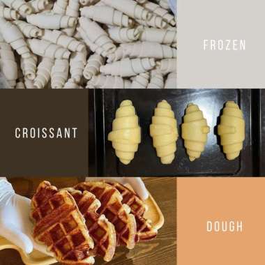 Frozen Croissant Dough @ 30gr isi 10 Ready To Bake Croffle - BonPatis Butter