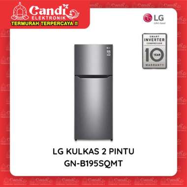 LG KULKAS 2 PINTU GN-B195SQMT - Inverter GNB195SQMT - GNB195 SQMT 202L