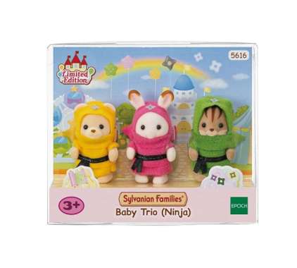Mainan Koleksi Sylvanian Families Baby Trio Ninja